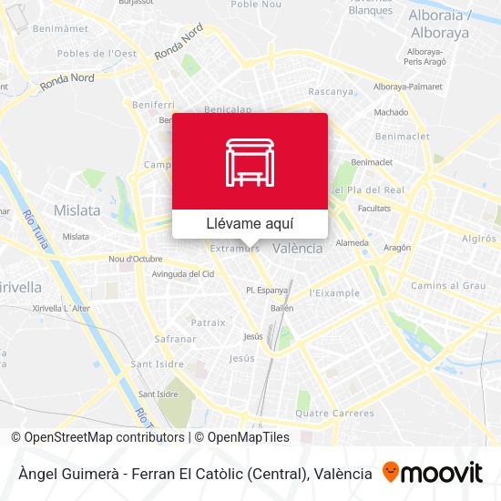 Mapa Àngel Guimerà - Ferran El Catòlic (Central)