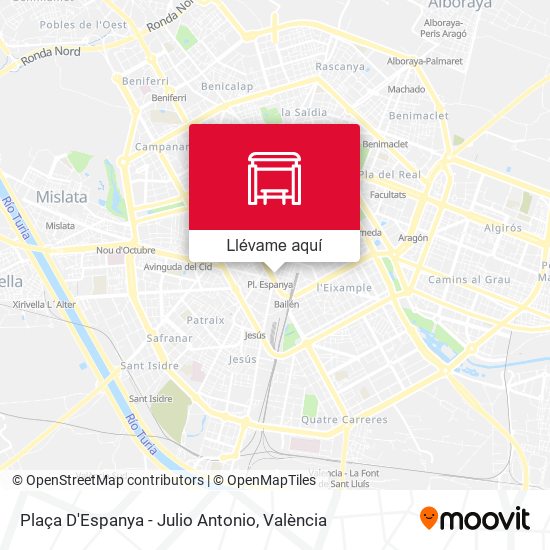 Mapa Plaça D'Espanya - Julio Antonio