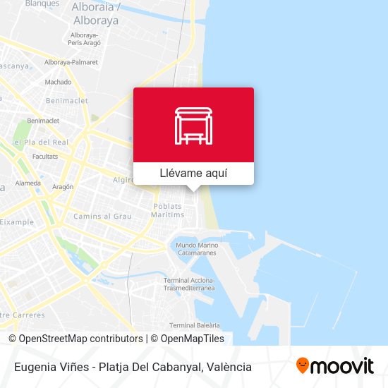 Mapa Eugenia Viñes - Platja Del Cabanyal