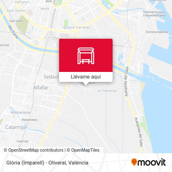 Mapa Glòria (Imparell) - Oliveral
