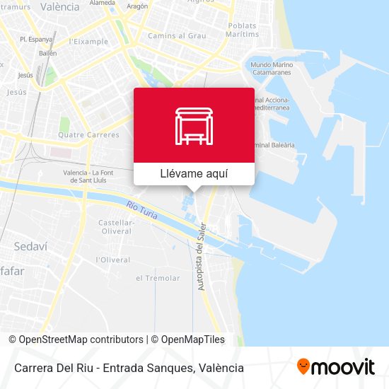 Mapa Carrera Del Riu - Entrada Sanques