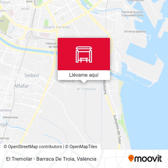 Mapa El Tremolar - Barraca De Troia