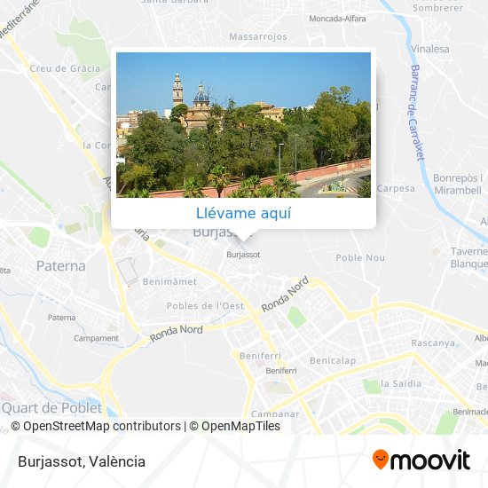 Mapa Burjassot