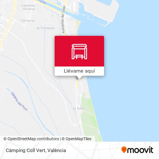 Mapa Càmping Coll Vert