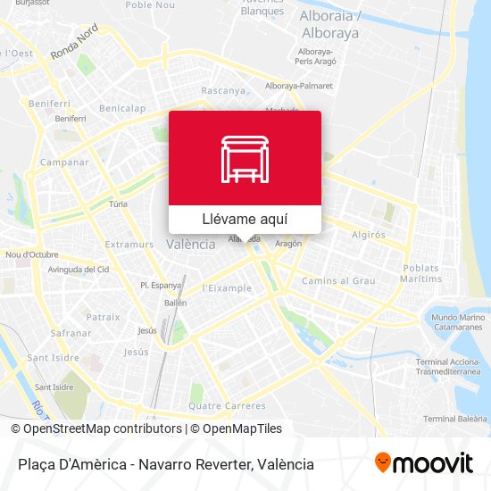 Mapa Plaça D'Amèrica - Navarro Reverter