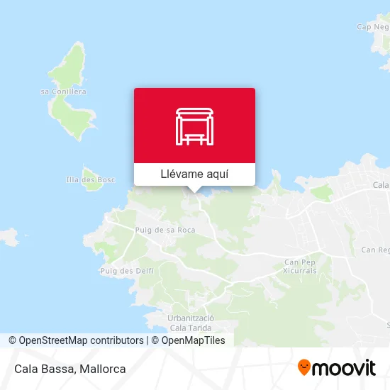 Mapa Cala Bassa