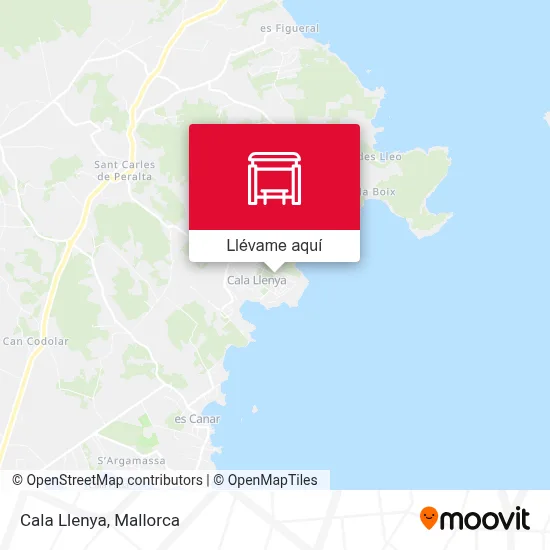 Mapa Cala Llenya
