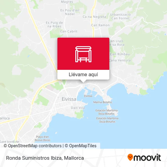 Mapa Ronda Suministros Ibiza