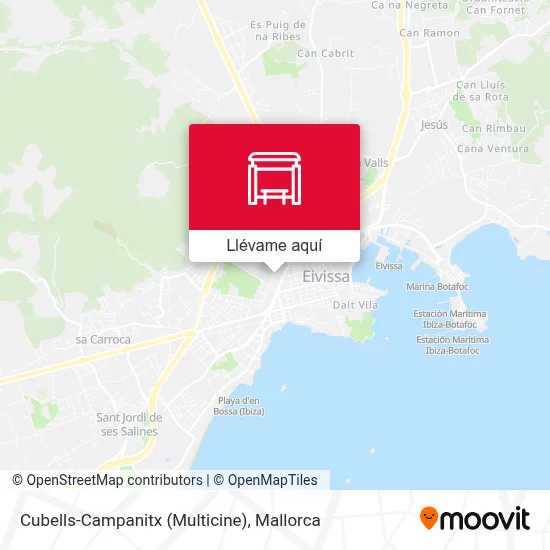 Mapa Cubells-Campanitx (Multicine)