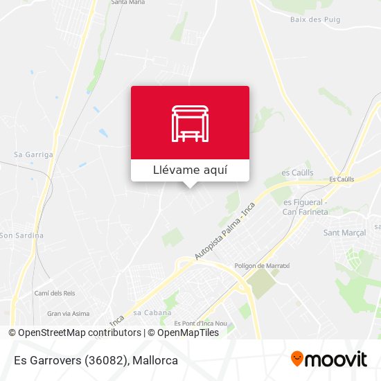 Mapa Es Garrovers (36082)