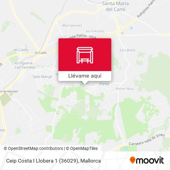 Mapa Ceip Costa I Llobera 1 (36029)