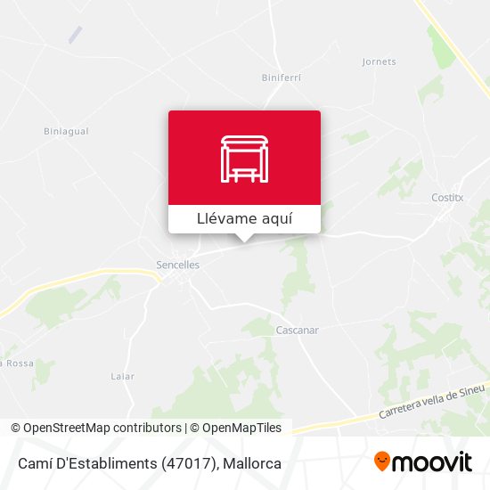 Mapa Camí D'Establiments (47017)