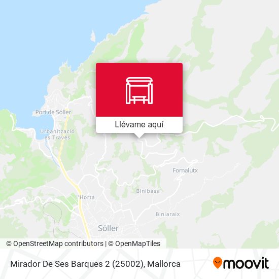 Mapa Mirador De Ses Barques 2 (25002)