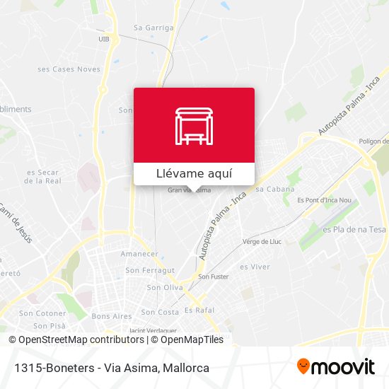 Mapa 1315-Boneters - Via Asima