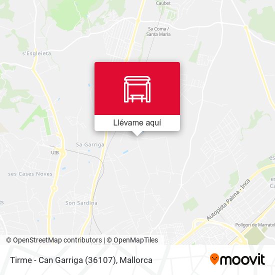 Mapa Tirme - Can Garriga (36107)