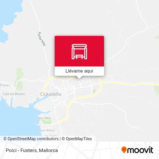 Mapa Poici - Fusters
