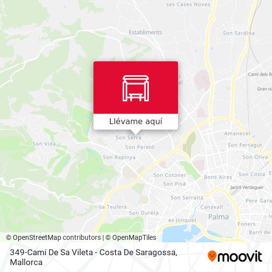 Mapa 349-Camí De Sa Vileta - Costa De Saragossa