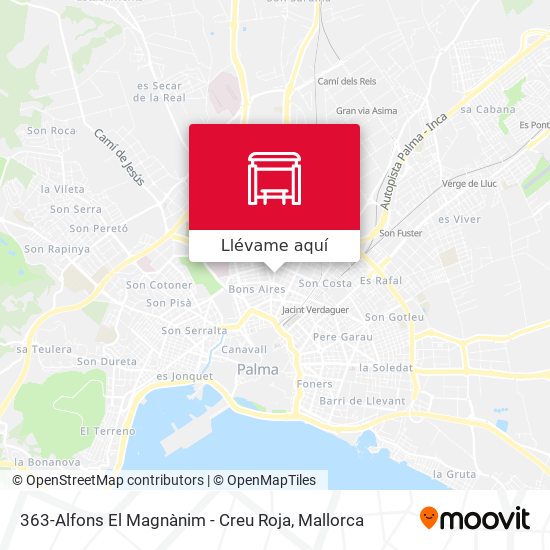 Mapa 363-Alfons El Magnànim - Creu Roja