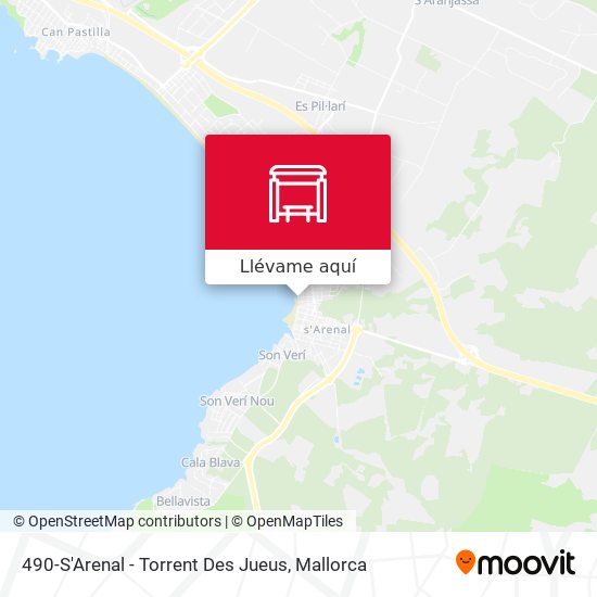 Mapa 490-S'Arenal - Torrent Des Jueus
