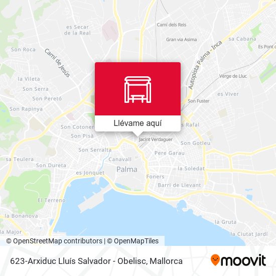 Mapa 623-Arxiduc Lluís Salvador - Obelisc