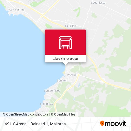 Mapa 691-S'Arenal - Balneari 1