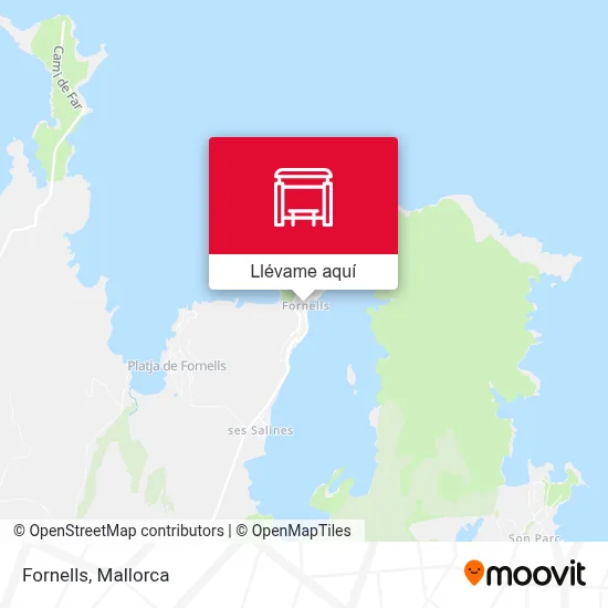 Mapa Fornells