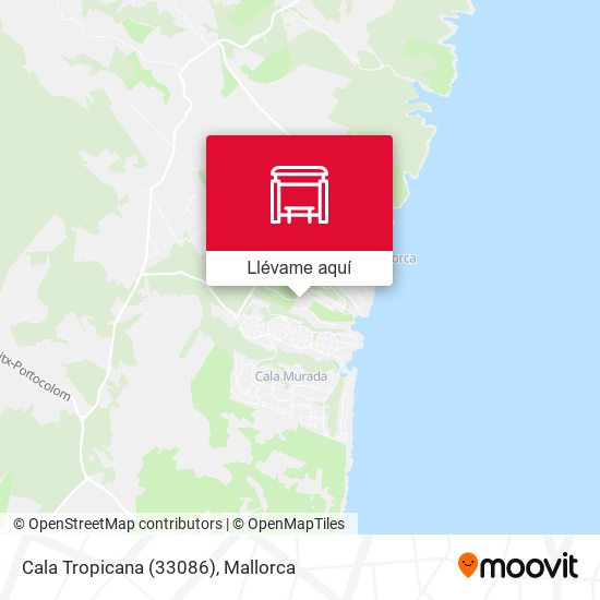 Mapa Cala Tropicana (33086)