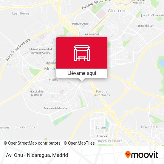 Mapa Av. Onu - Nicaragua