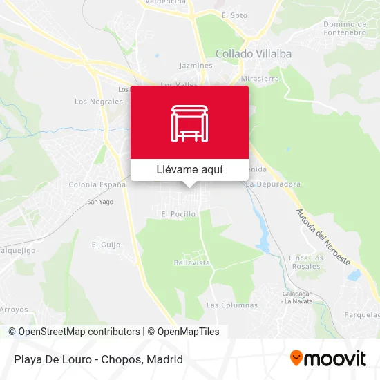 Mapa Playa De Louro - Chopos