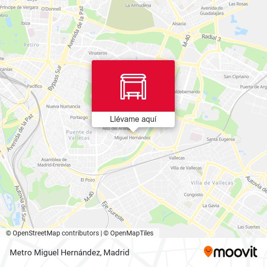 Mapa Metro Miguel Hernández