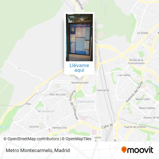 Mapa Metro Montecarmelo