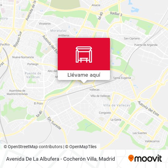 Mapa Avenida De La Albufera - Cocherón Villa