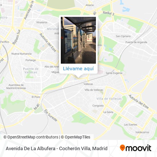 Mapa Avenida De La Albufera - Cocherón Villa