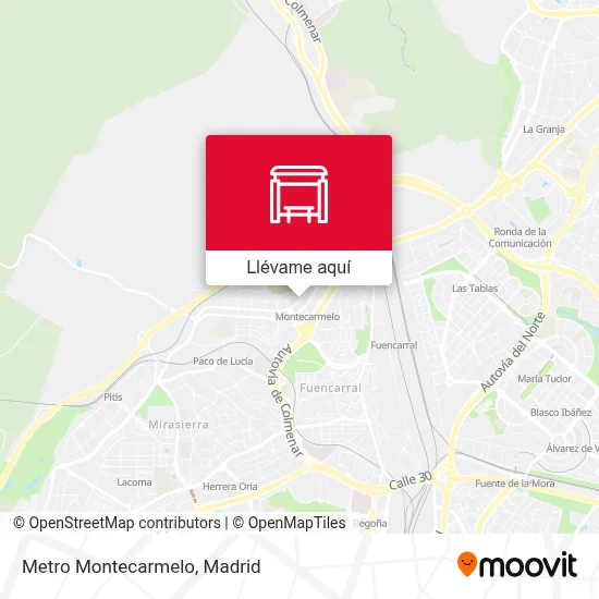 Mapa Metro Montecarmelo