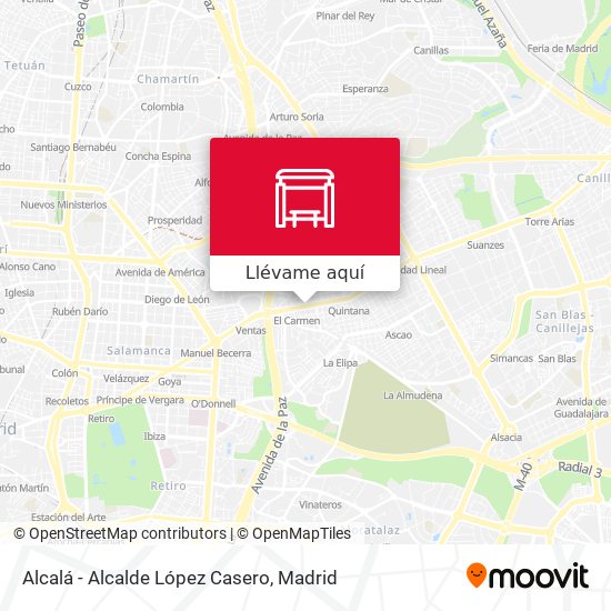 Mapa Alcalá - Alcalde López Casero