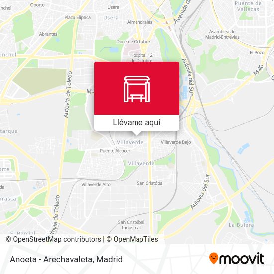 Mapa Anoeta - Arechavaleta
