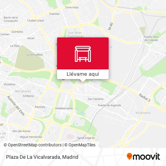 Mapa Plaza De La Vicalvarada