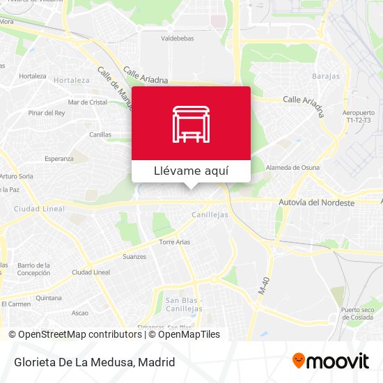 Mapa Glorieta De La Medusa