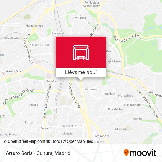 Mapa Arturo Soria - Cultura