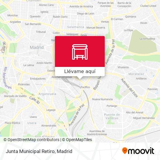 Mapa Junta Municipal Retiro