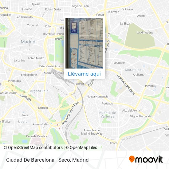 Mapa Ciudad De Barcelona - Seco