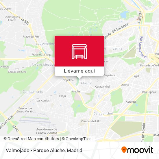 Mapa Valmojado - Parque Aluche