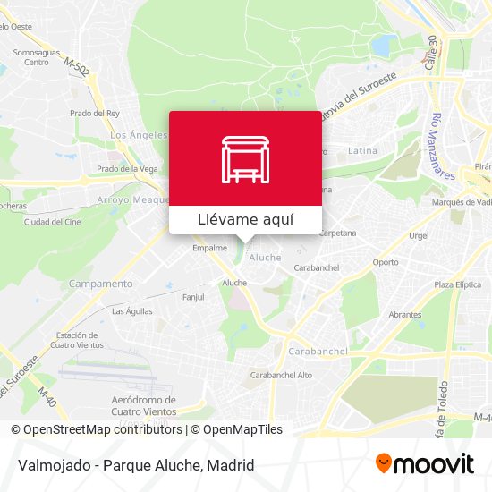 Mapa Valmojado - Parque Aluche