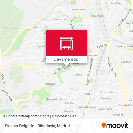 Mapa Sinesio Delgado - Ribadavia