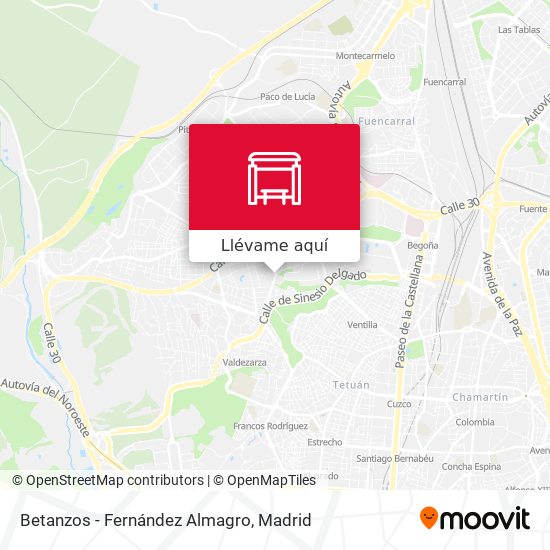 Mapa Betanzos - Fernández Almagro