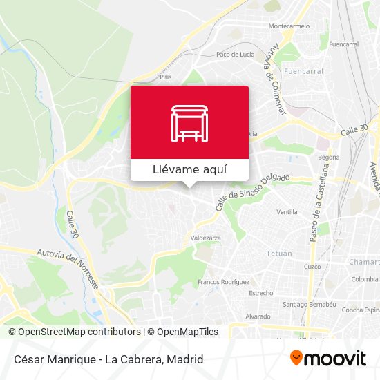 Mapa César Manrique - La Cabrera