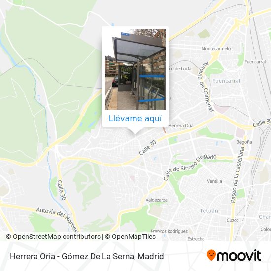 Mapa Herrera Oria - Gómez De La Serna
