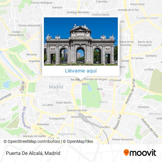 Mapa Puerta De Alcalá