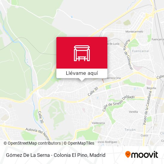 Mapa Gómez De La Serna - Colonia El Pino