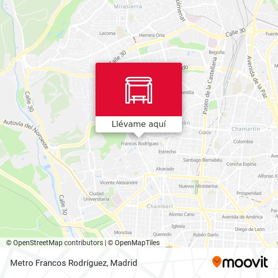 Mapa Metro Francos Rodríguez